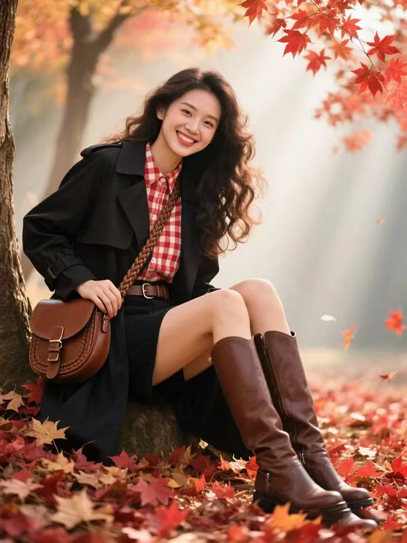 分享相册里的风衣女人