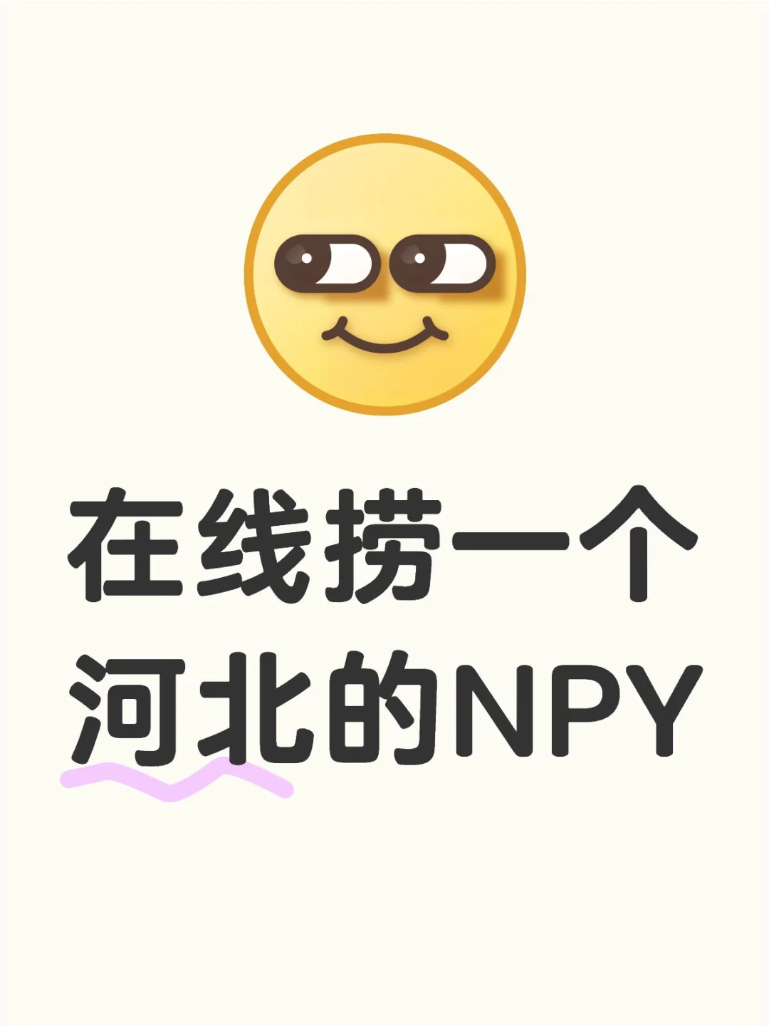 在线捞一个河北的npy