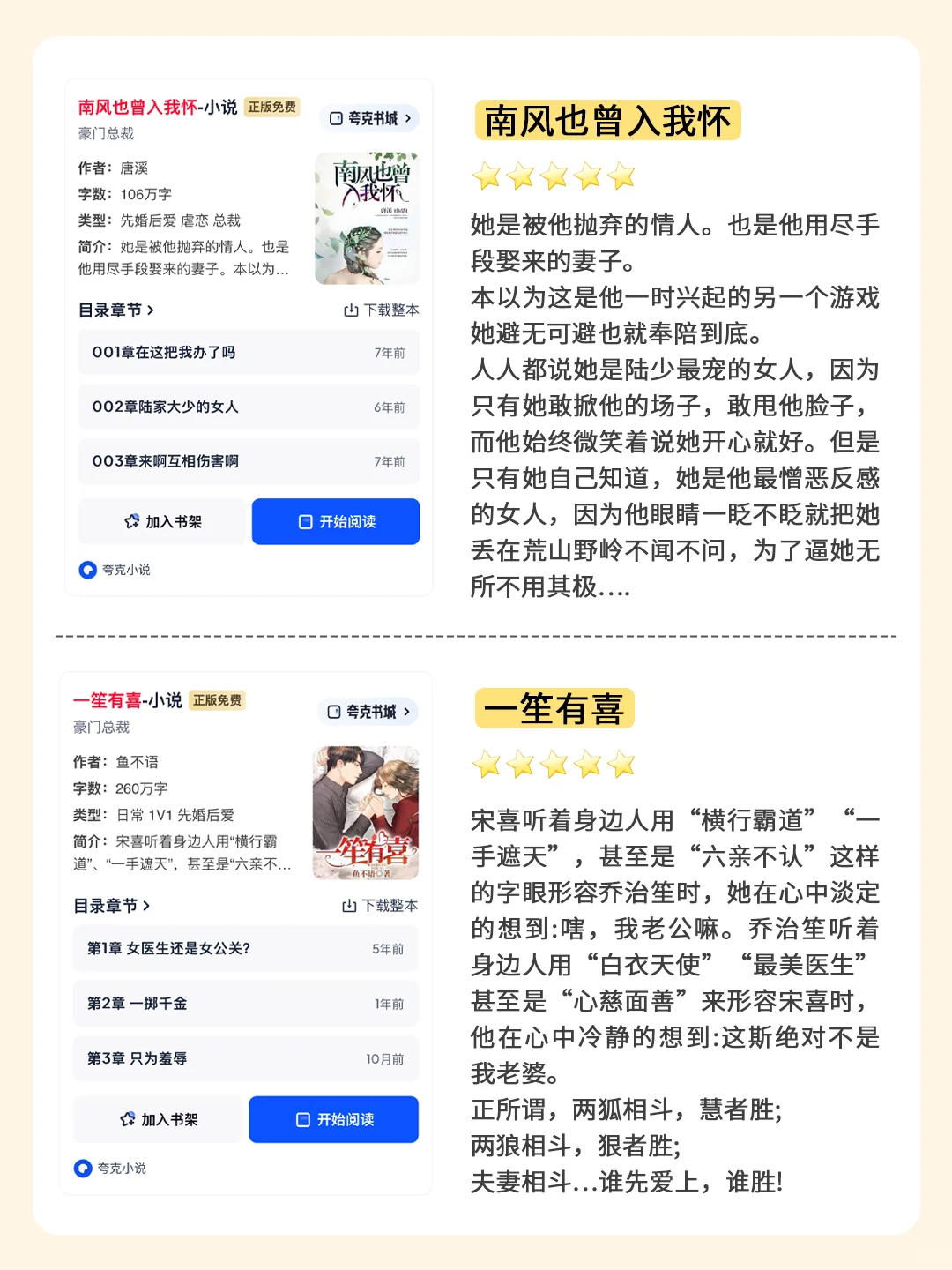 百看不厌的小说必须是先婚后爱‼️