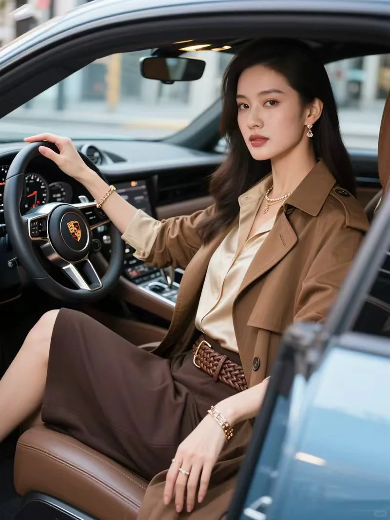分享相册里的风衣女人
