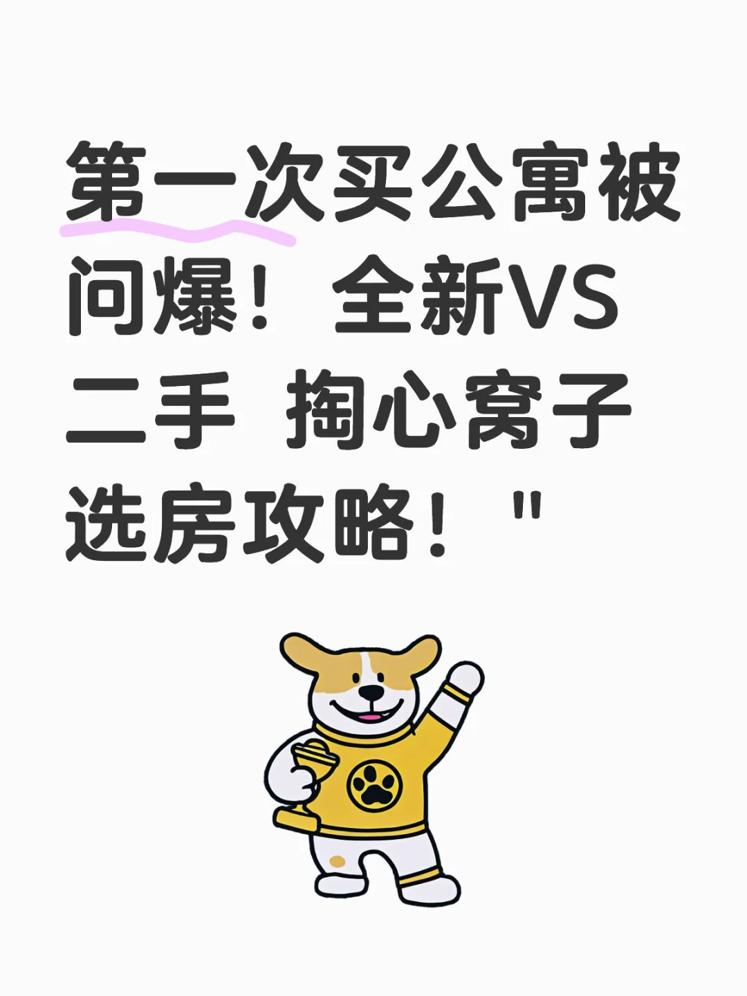 公寓 全新VS二手 掏心窝子选房攻略