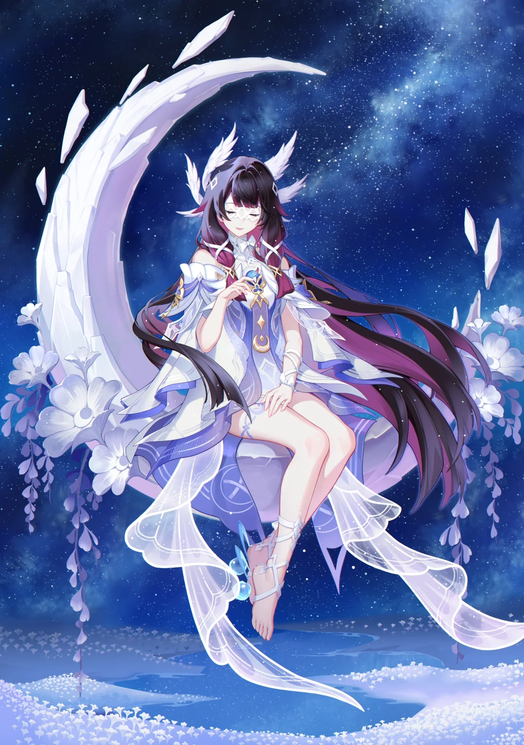 月光加冕的美人｜少女哥伦比娅