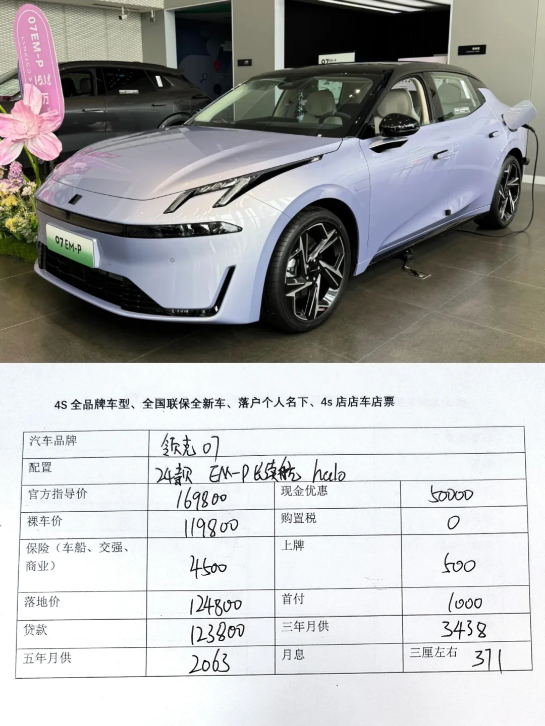 领克07 最新行情参考