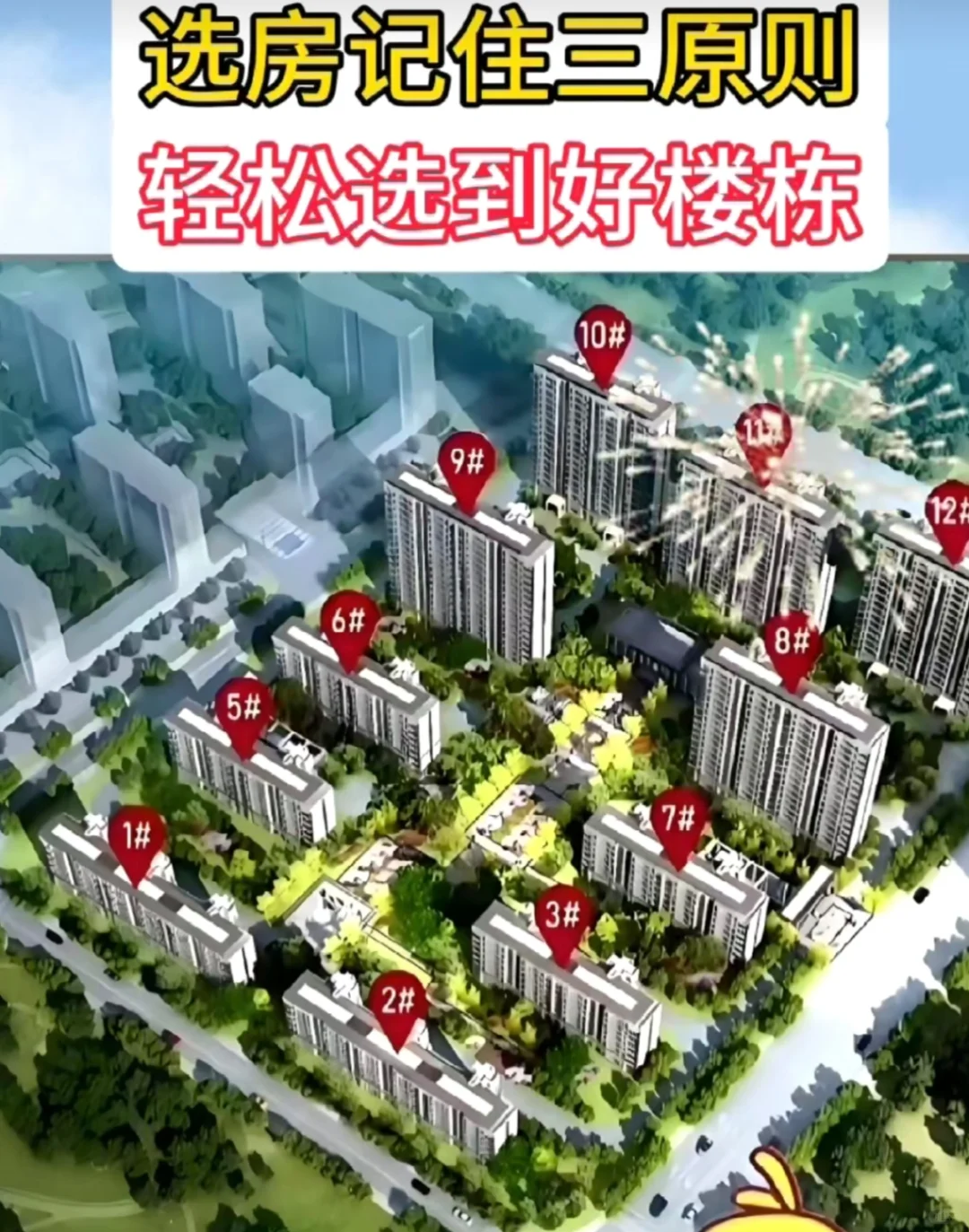 选房三原则，轻松选到好楼栋