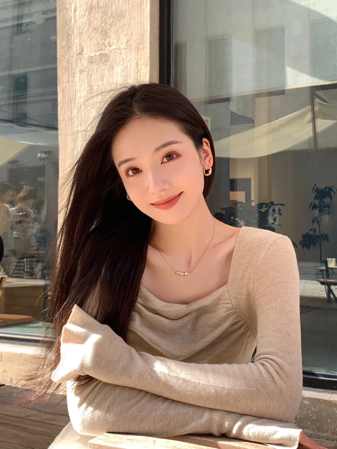 秋天的阳光把人照的好温柔～