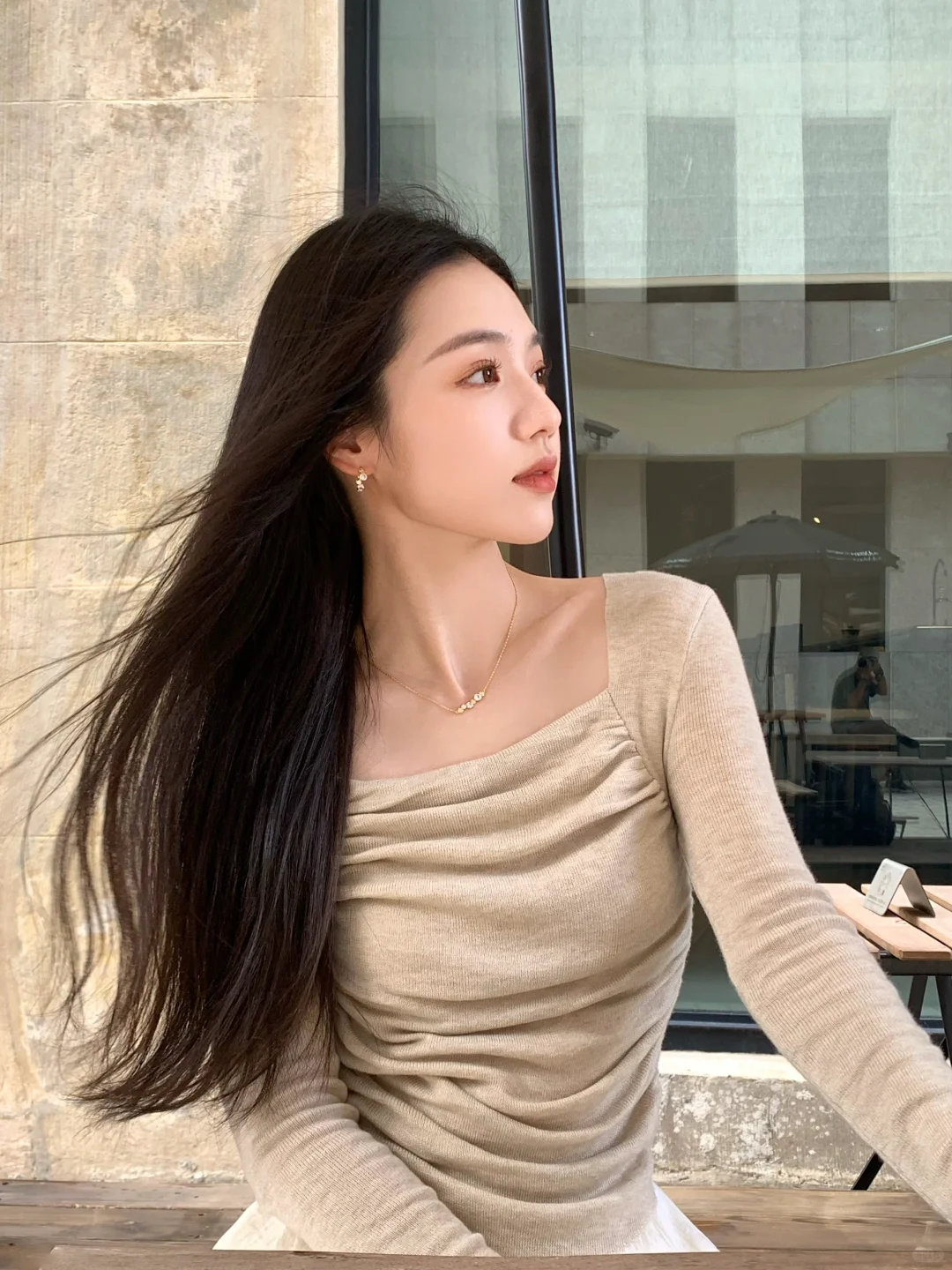 秋天的阳光把人照的好温柔～