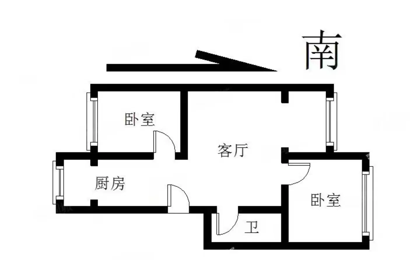 业主直售北京郊区一层带院子楼房