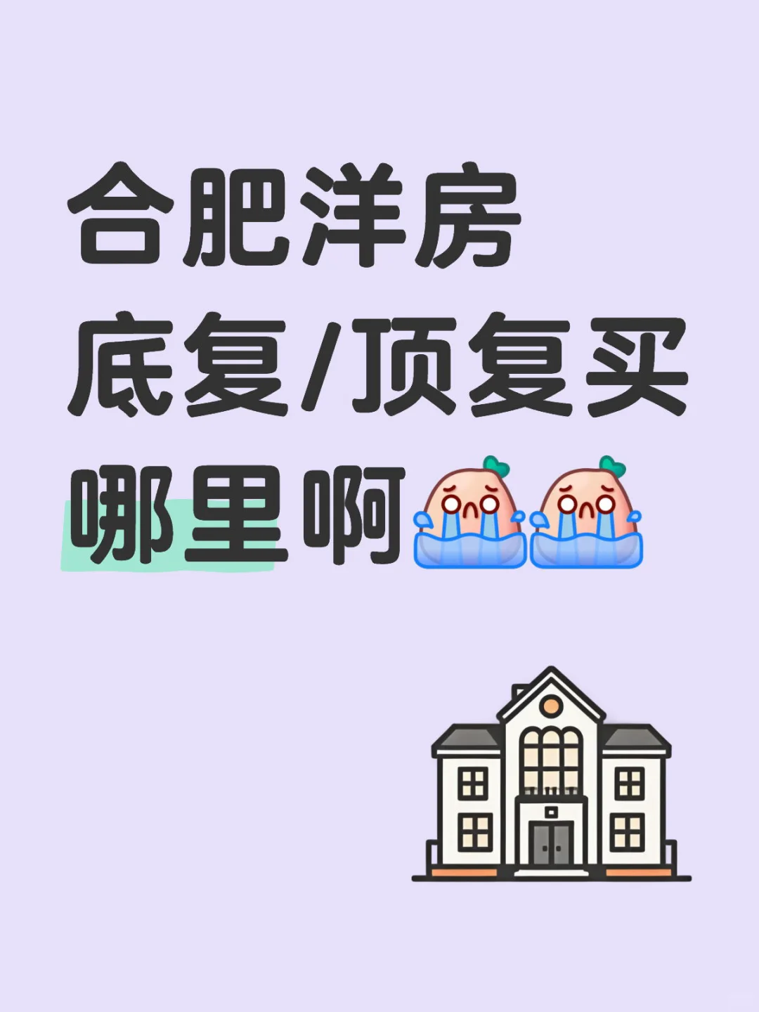 合肥洋房到底买哪里啊