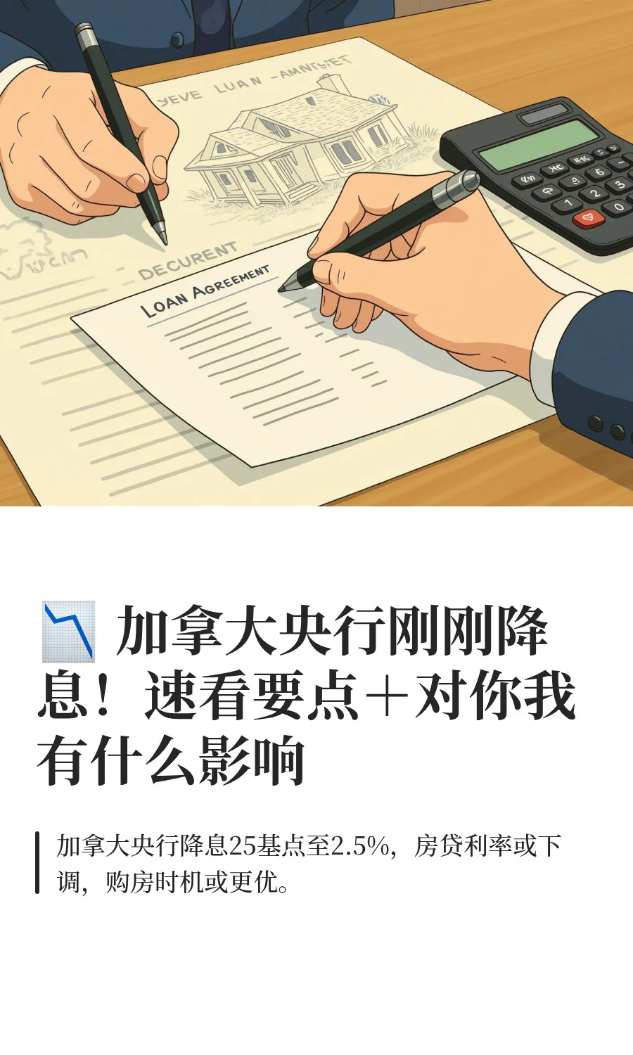 加拿大降息！房贷月供要变了？