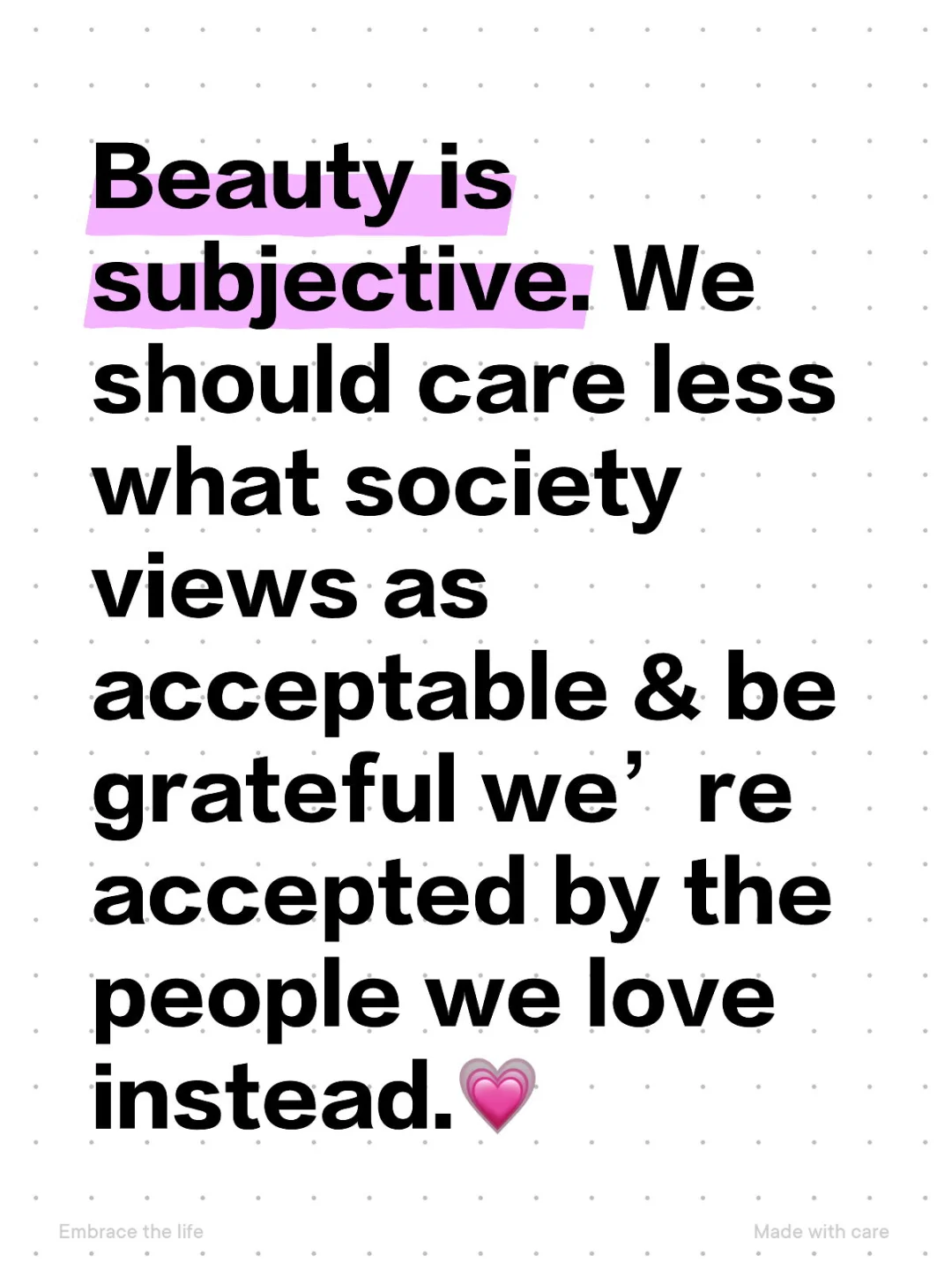 You’re perfect & you’re loved.🫶🏽