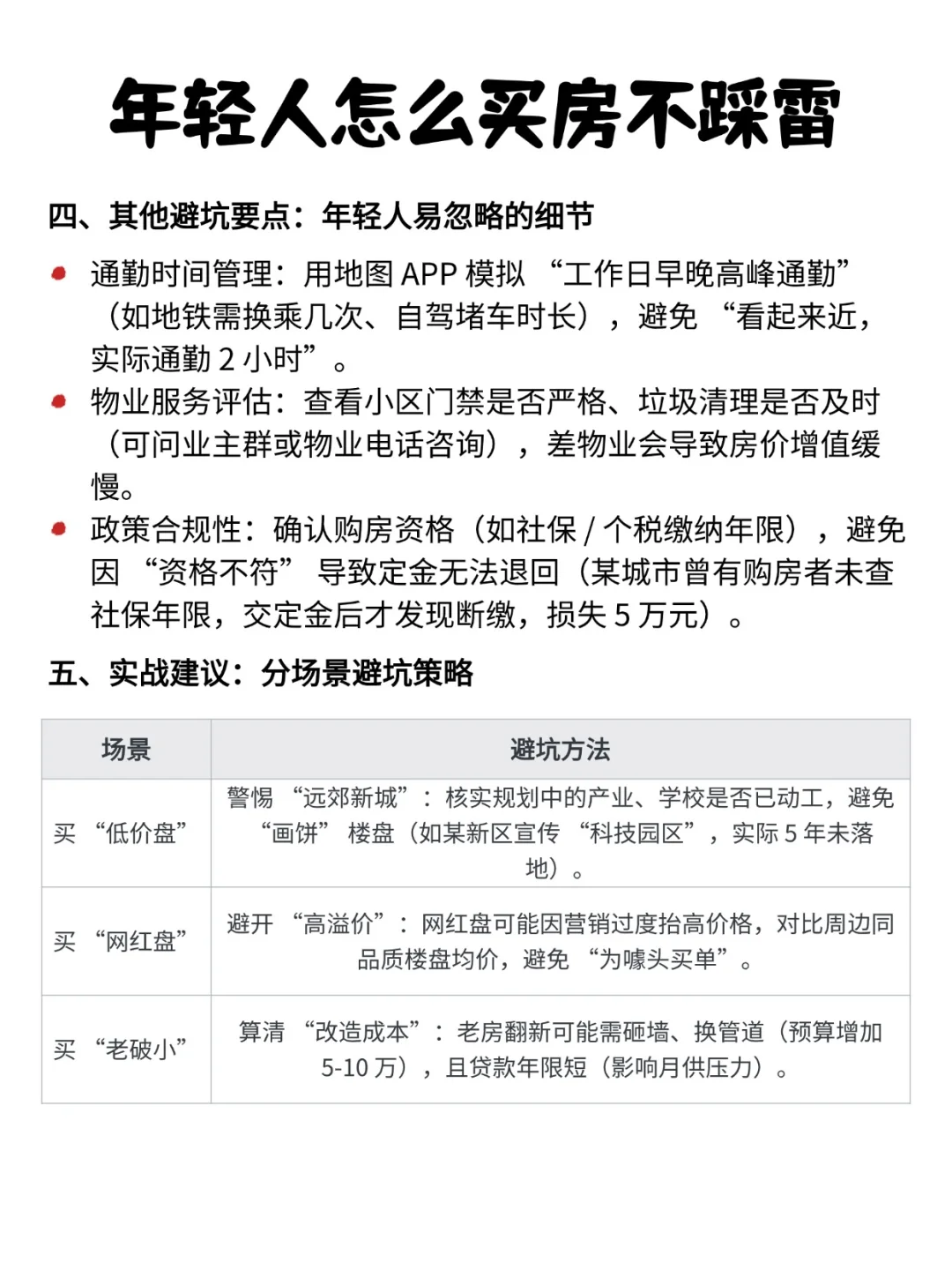 刚需买房必看！年轻人买房干货分享！！