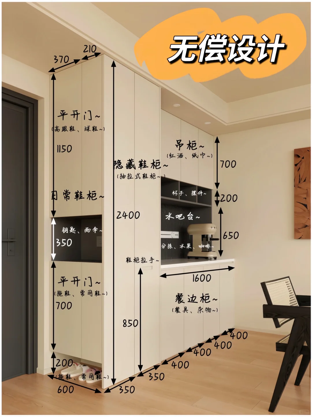 挑战帮100位粉丝免费设计规划‼️甩户型来~