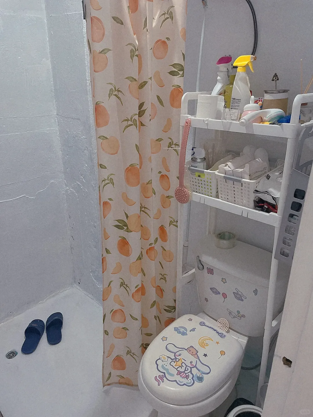 租的毛坯房，没花什么钱改造，能住就行