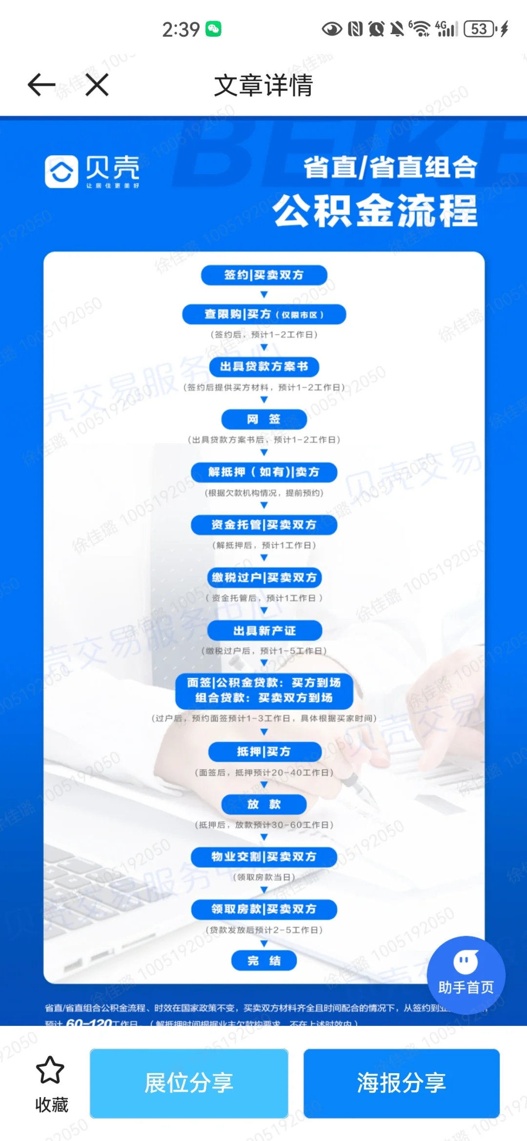 买卖房屋交易流程