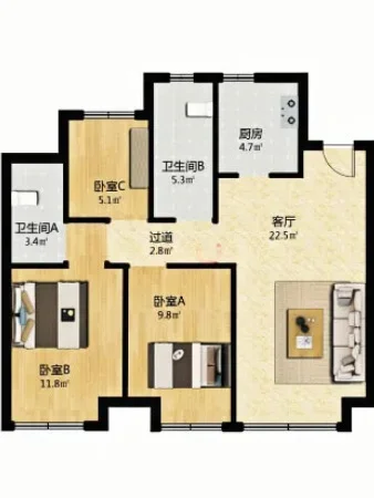🏠保利神仙三居！首付20万拿下地铁房✨