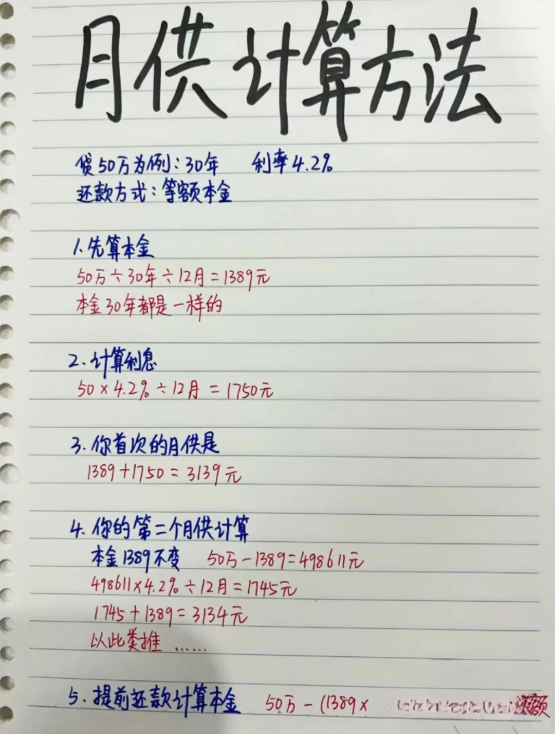 月供计算方法，学废了吗？