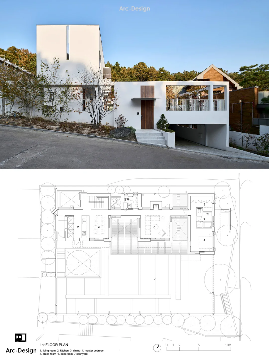 一座充满诗意的白色住宅