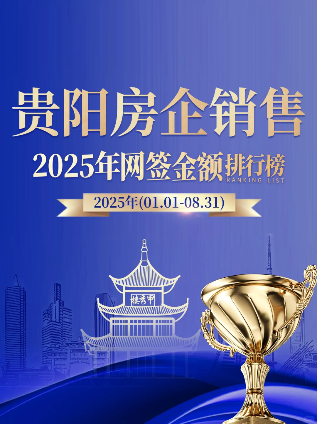 贵阳2025年1-8月销冠房企曝光！
