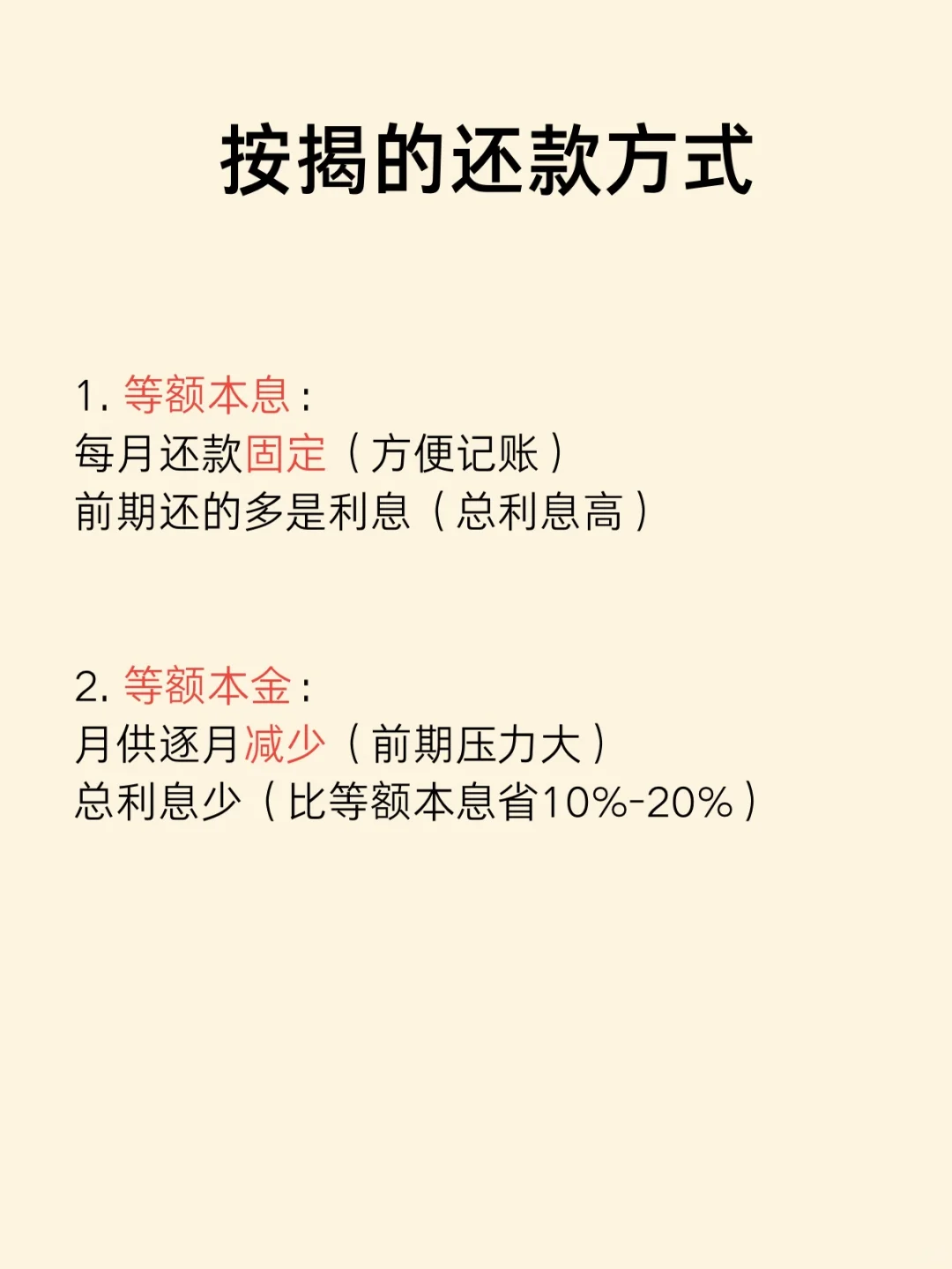 金融小知识：按揭