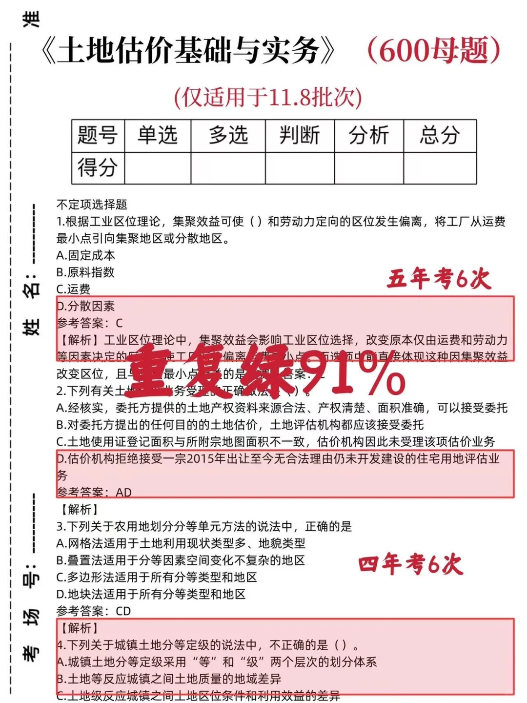 房地产评估师来一个救一个，快背！！😭