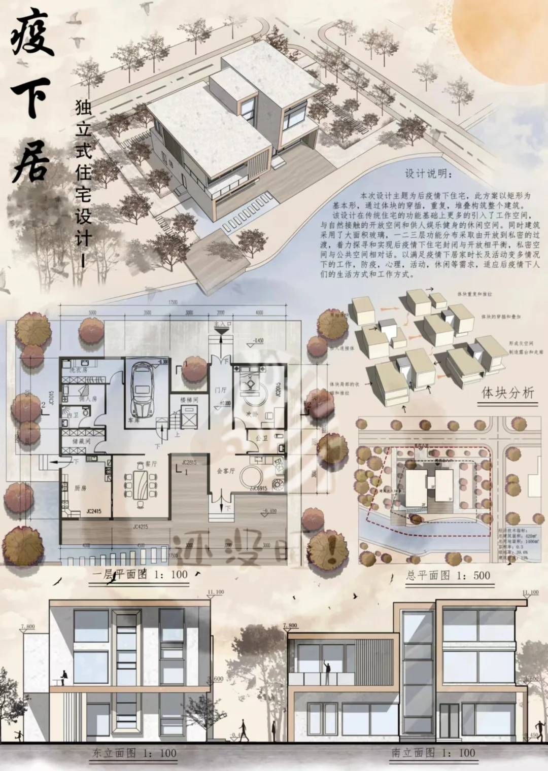 独立式小住宅设计~