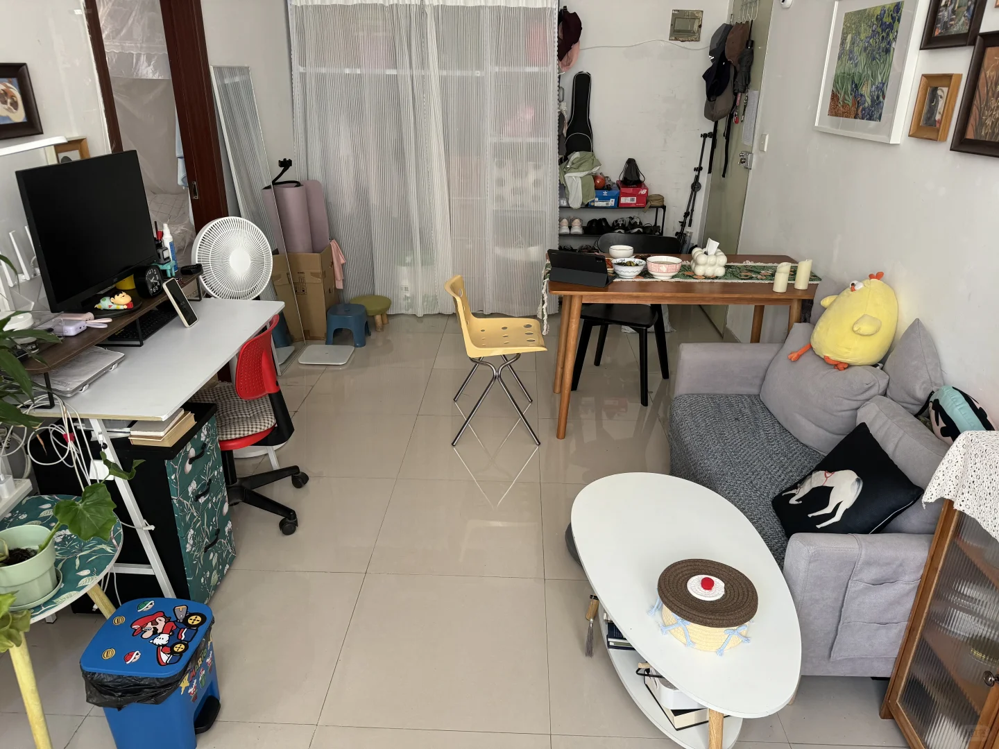 1400一房一厅，明亮的出租屋