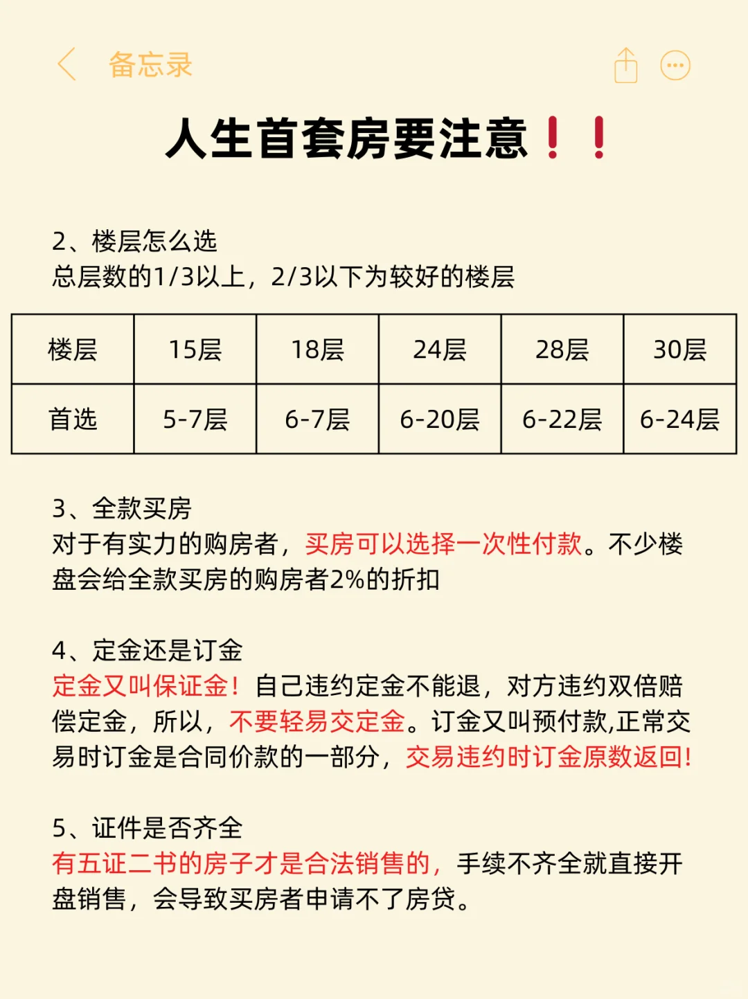 人生的首套房一定要注意啦！