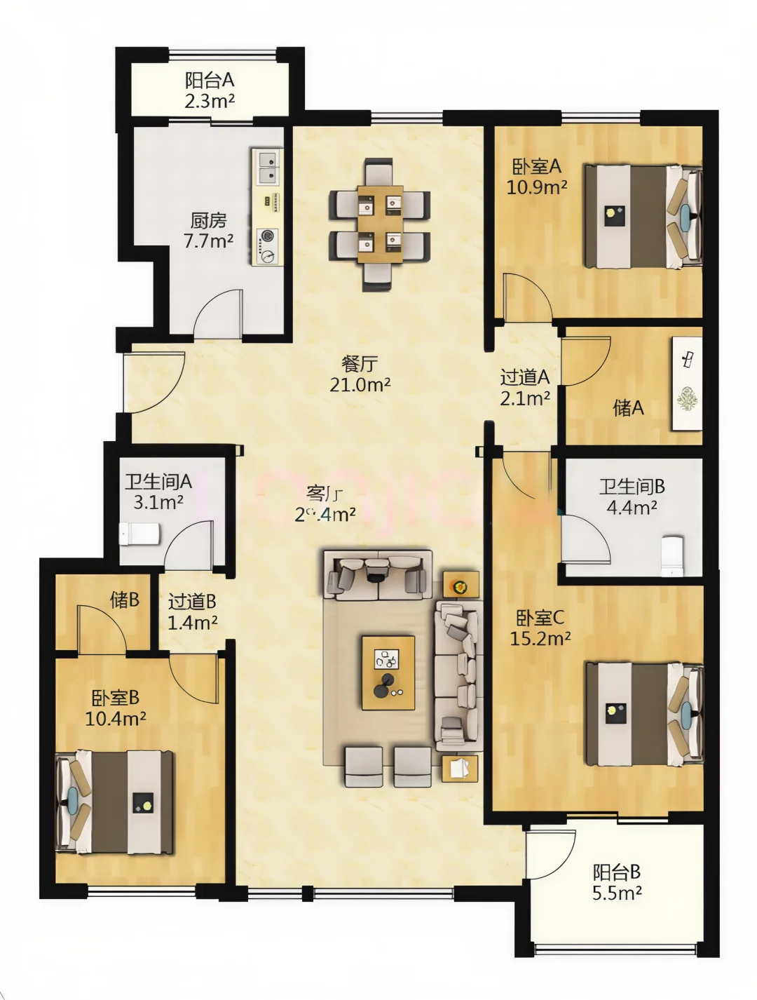 朝阳常营｜四代住宅的前身 三居三卫 6开头🏠