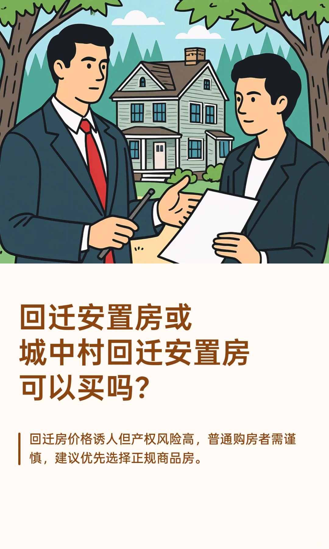 回迁安置房或城中村回迁安置房可以买吗？