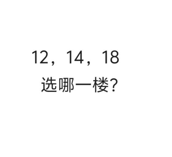 总楼层17层的12楼和28层的14楼18楼