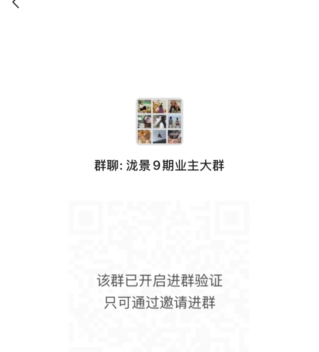 ‼️群聊：泷景九期星鋆纯业主群