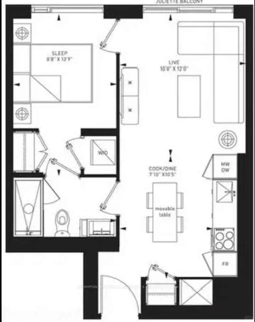 🇨🇦55 Charles street e 1b1b出租