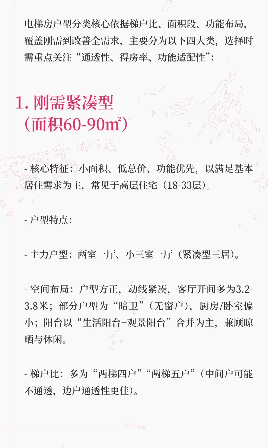 电梯房户型分类