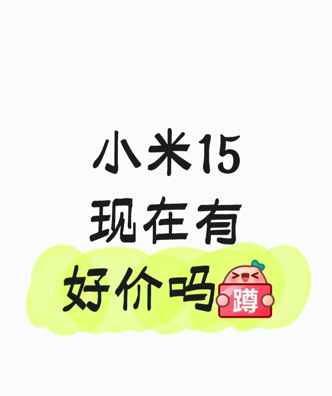 蹲个小米15