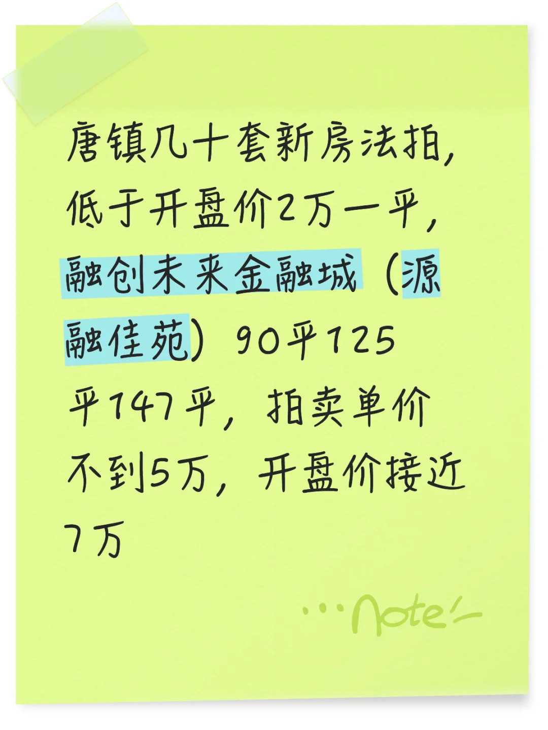 唐镇融创新房法拍，66套欢迎看房