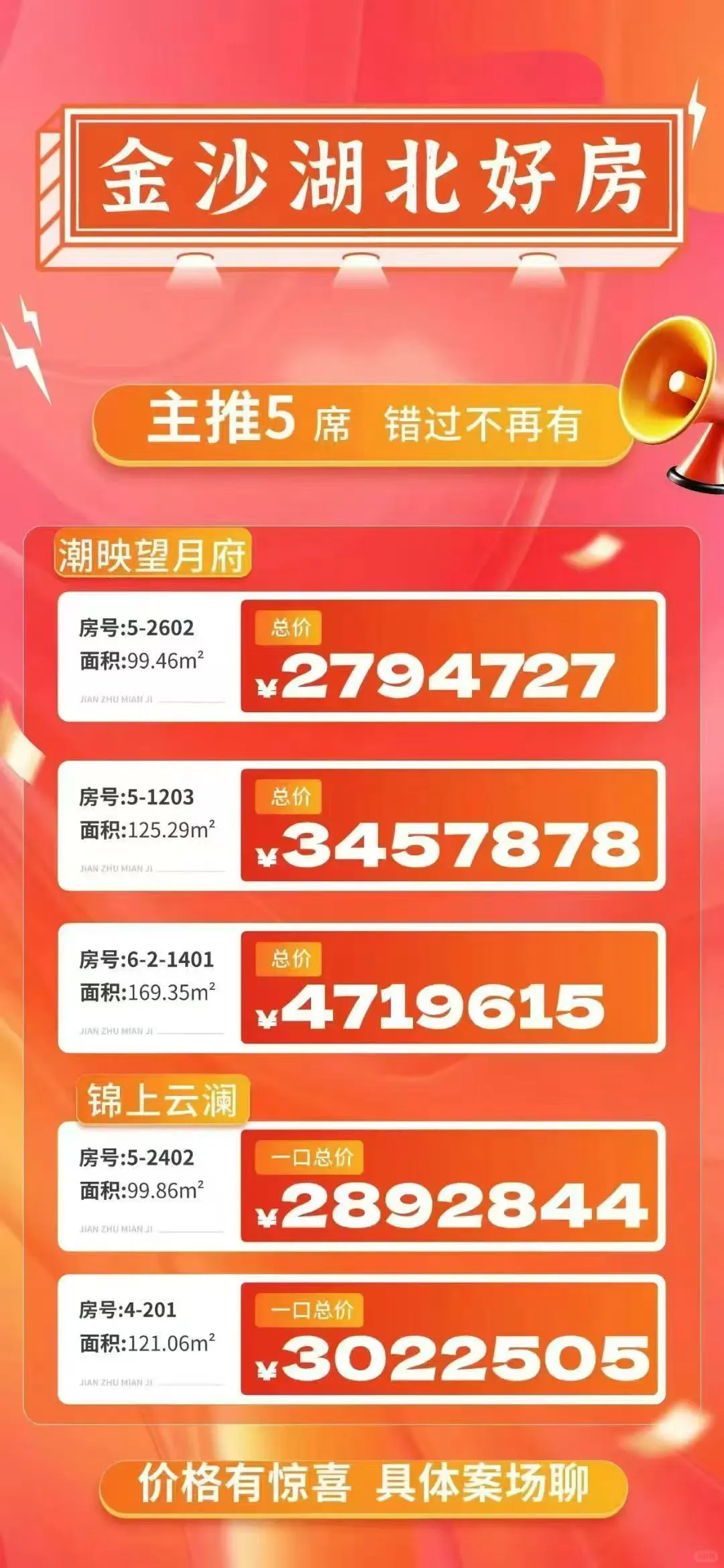 金沙湖北潮映望月府准现房➕返💷