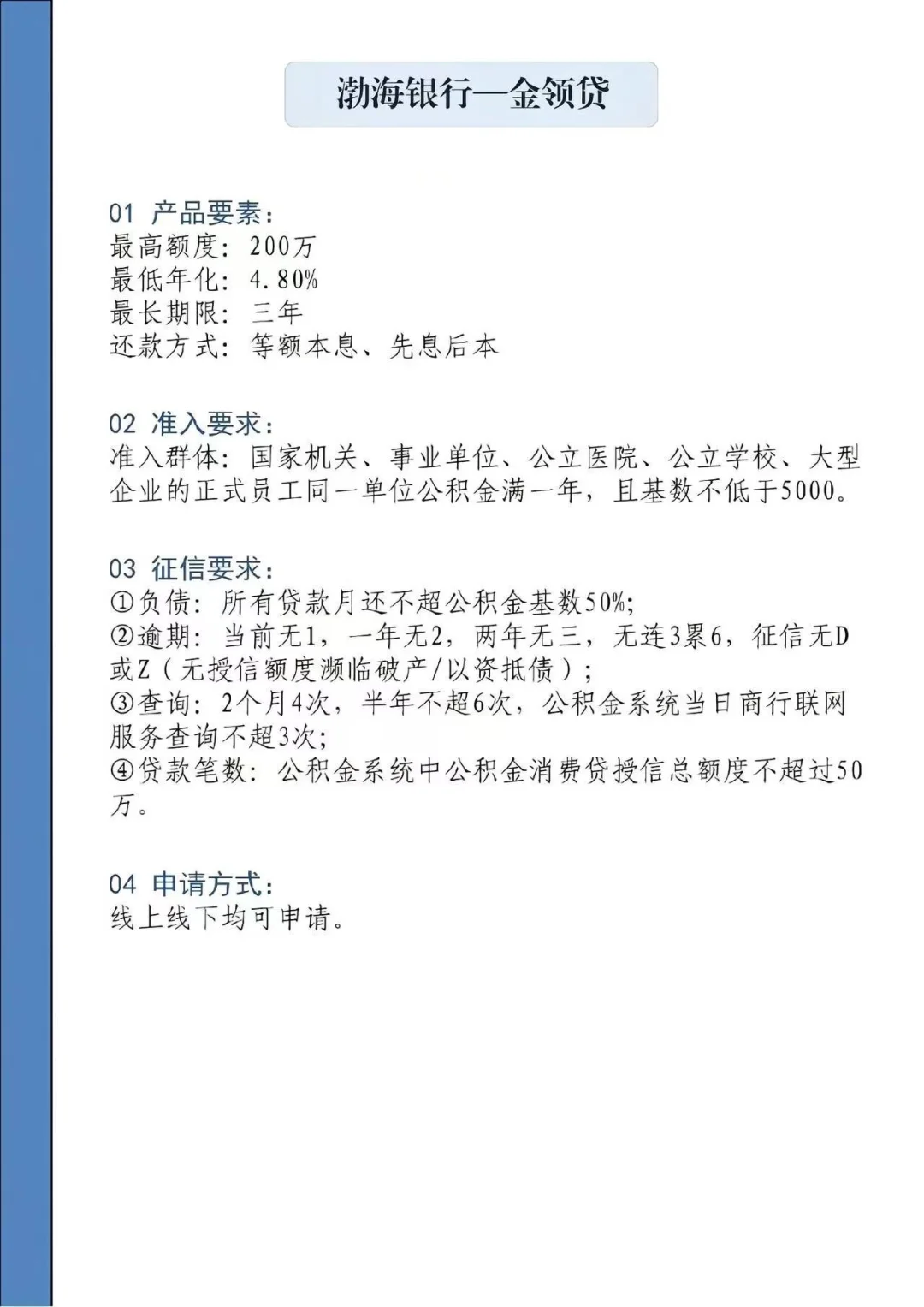 消费贷对比
