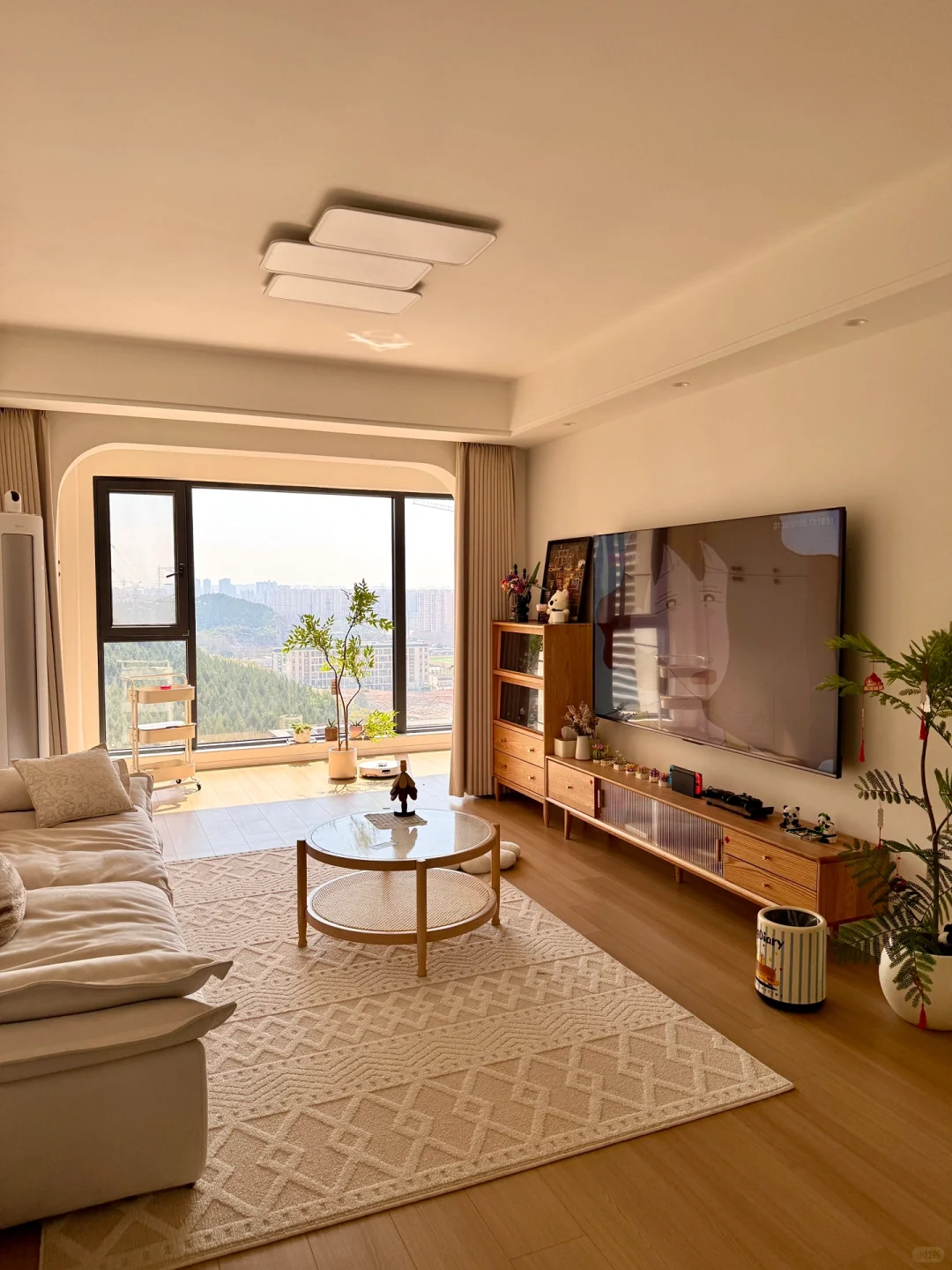 00后拒绝内卷！18W爆改95㎡奶油原木家