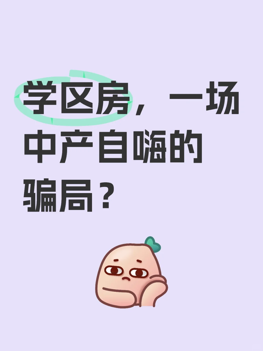 学区房，一场中产自嗨的骗局？