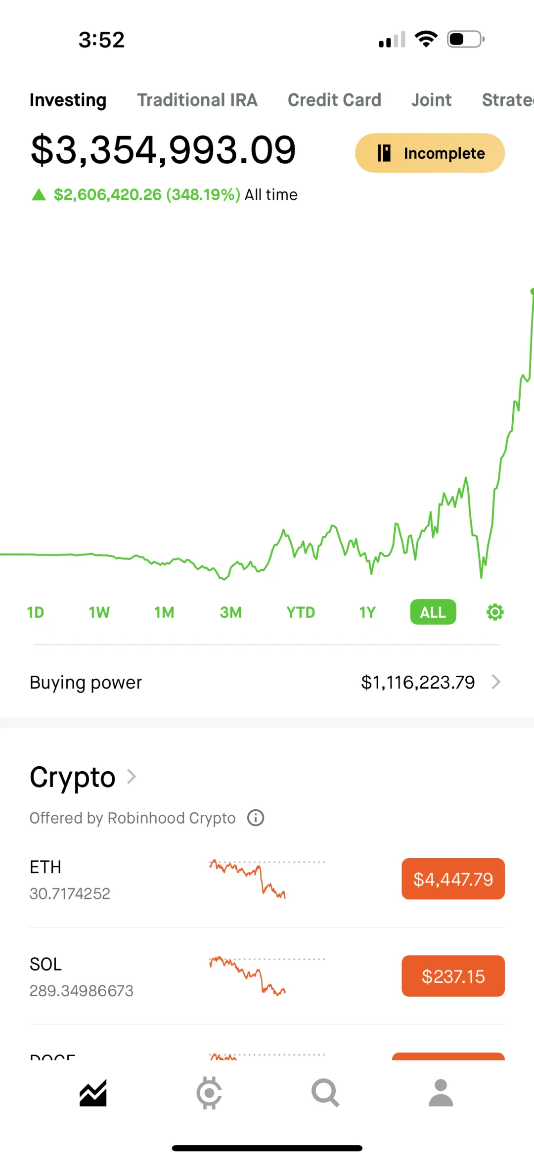 三年348% 从一开始只想买房到all in美股