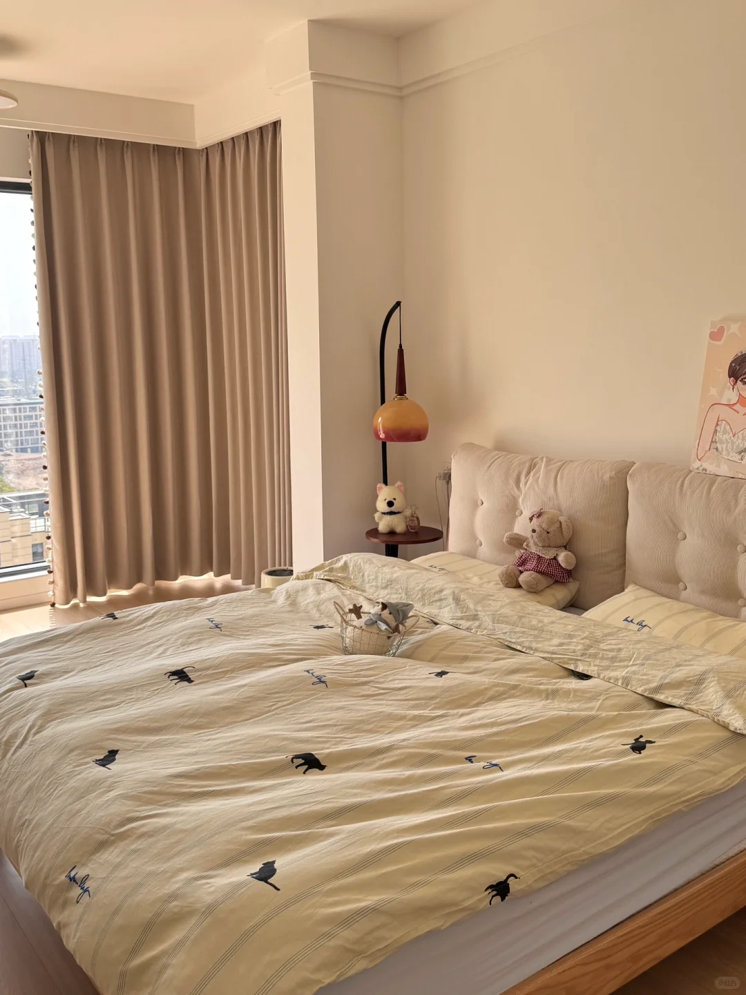 00后拒绝内卷！18W爆改95㎡奶油原木家