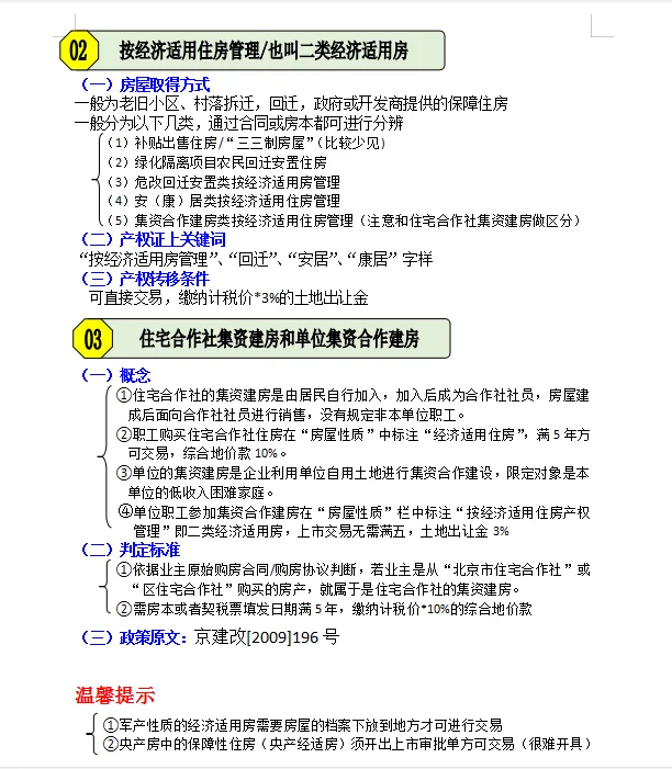 房子🏠经济适用房