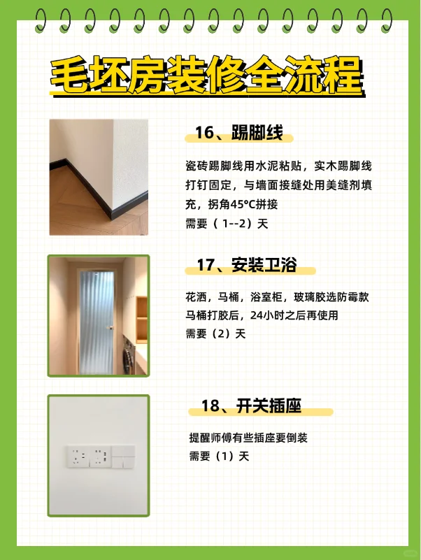 毛坯房装修全流程（傻瓜级）指南