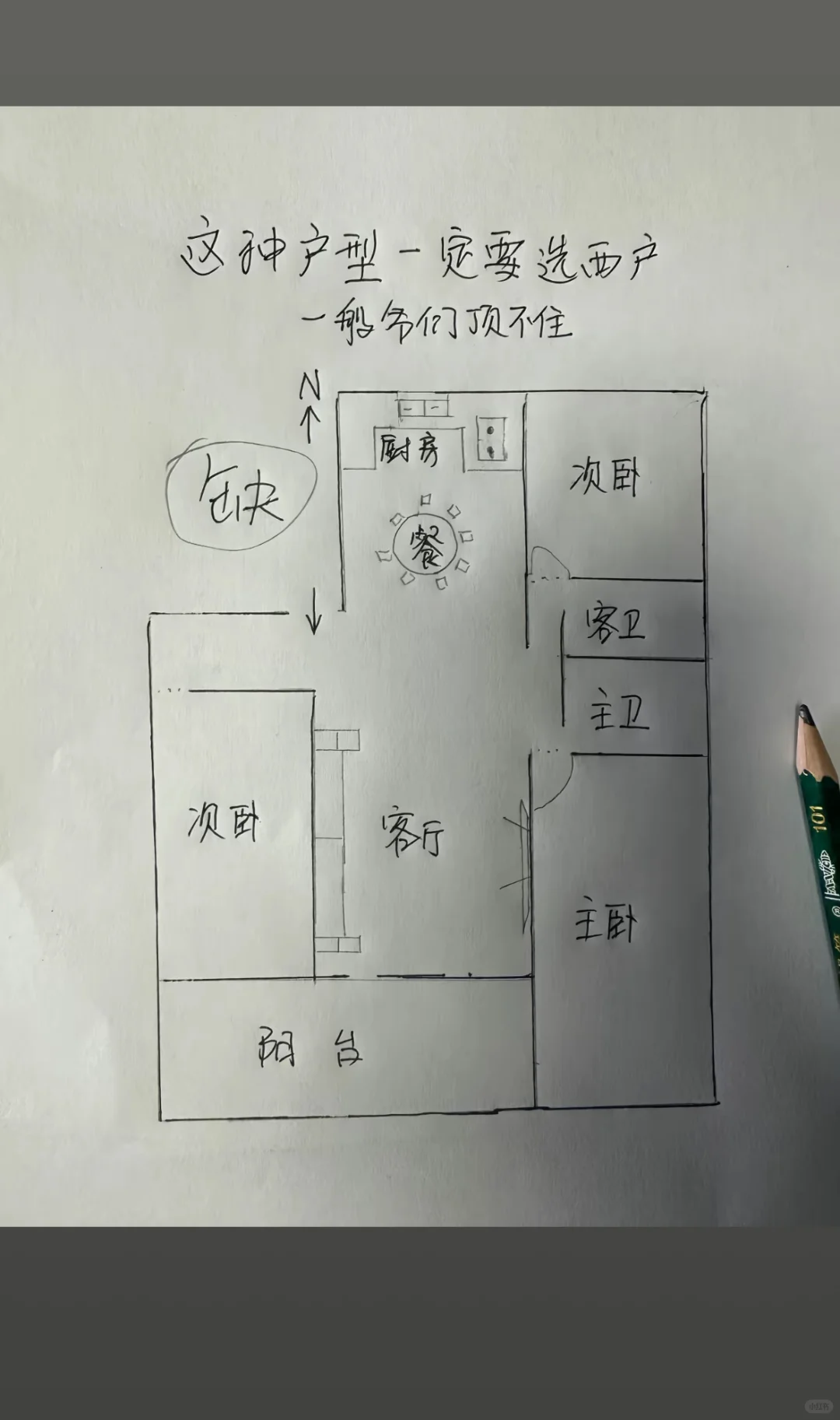 这种户型一定选西户