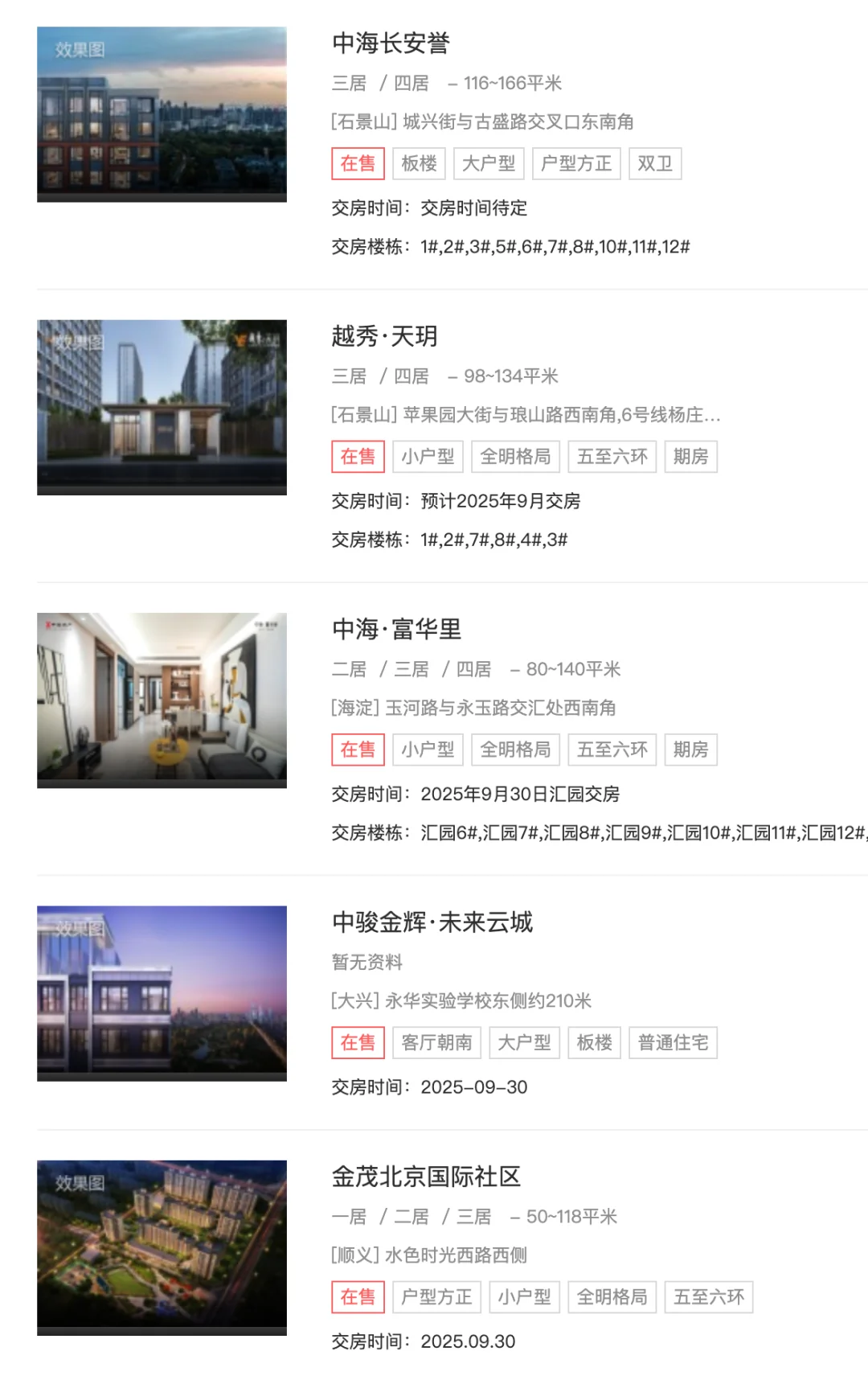 8+项目待验！北京9月交付倒计时