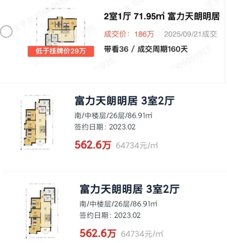 广州天河区次新房降到180万其他老破小还能撑