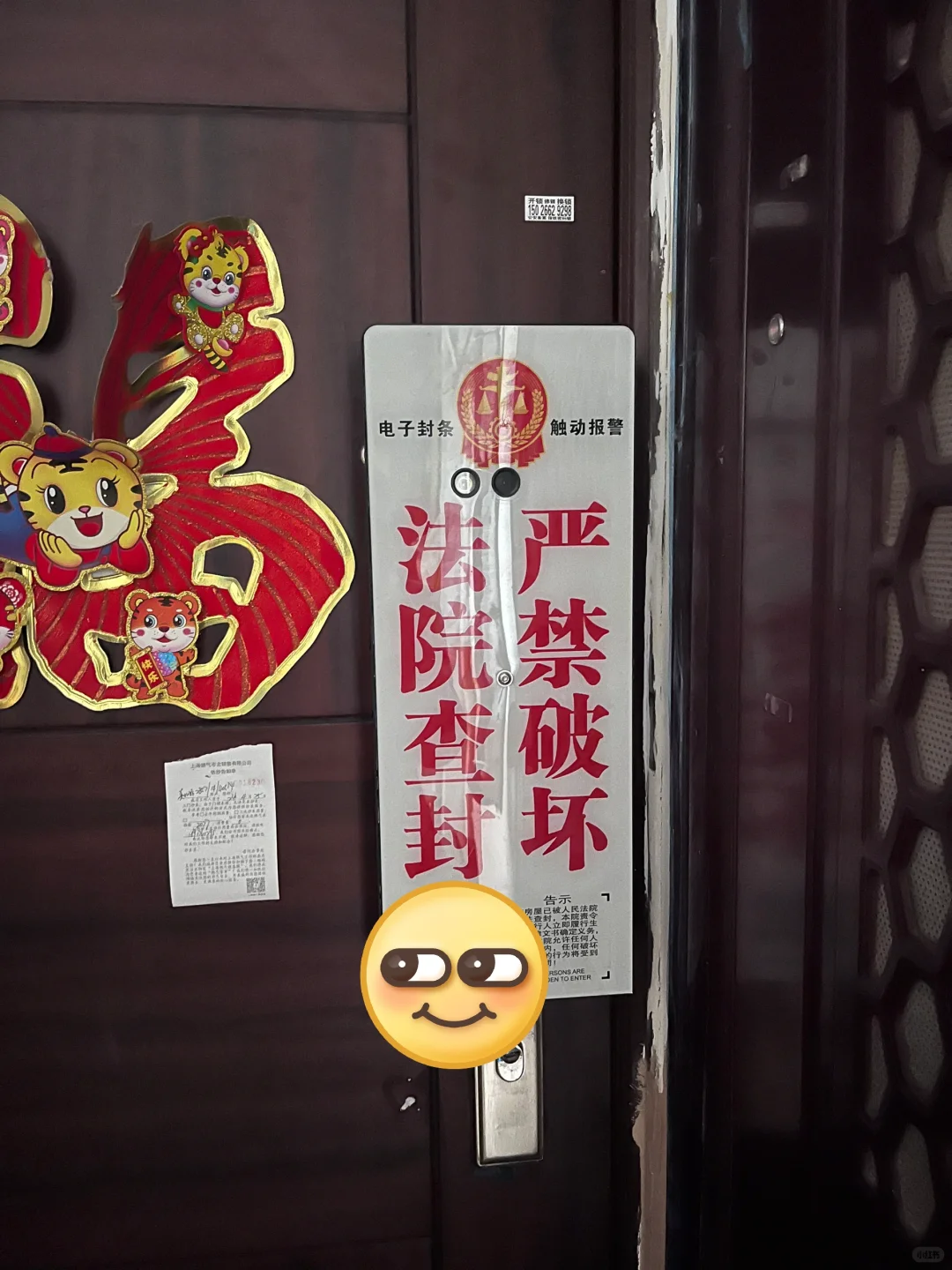 这么大一个电子锁