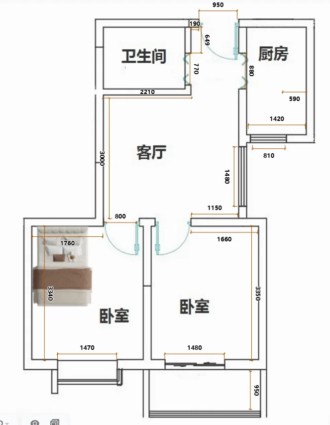 天呐‼️这种户型能接受吗？