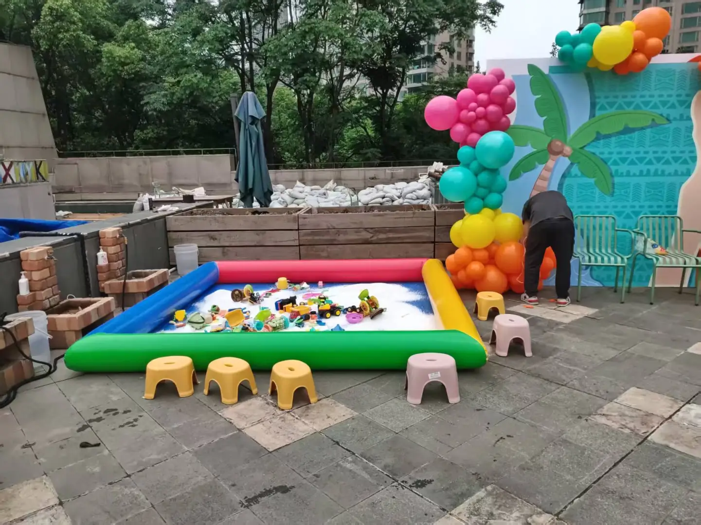 充气城堡出租滑梯海洋球出租积木乐园出租