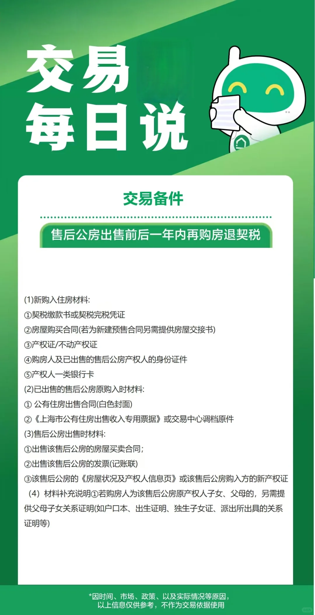 售后公房出售前后一年内再购房退契税